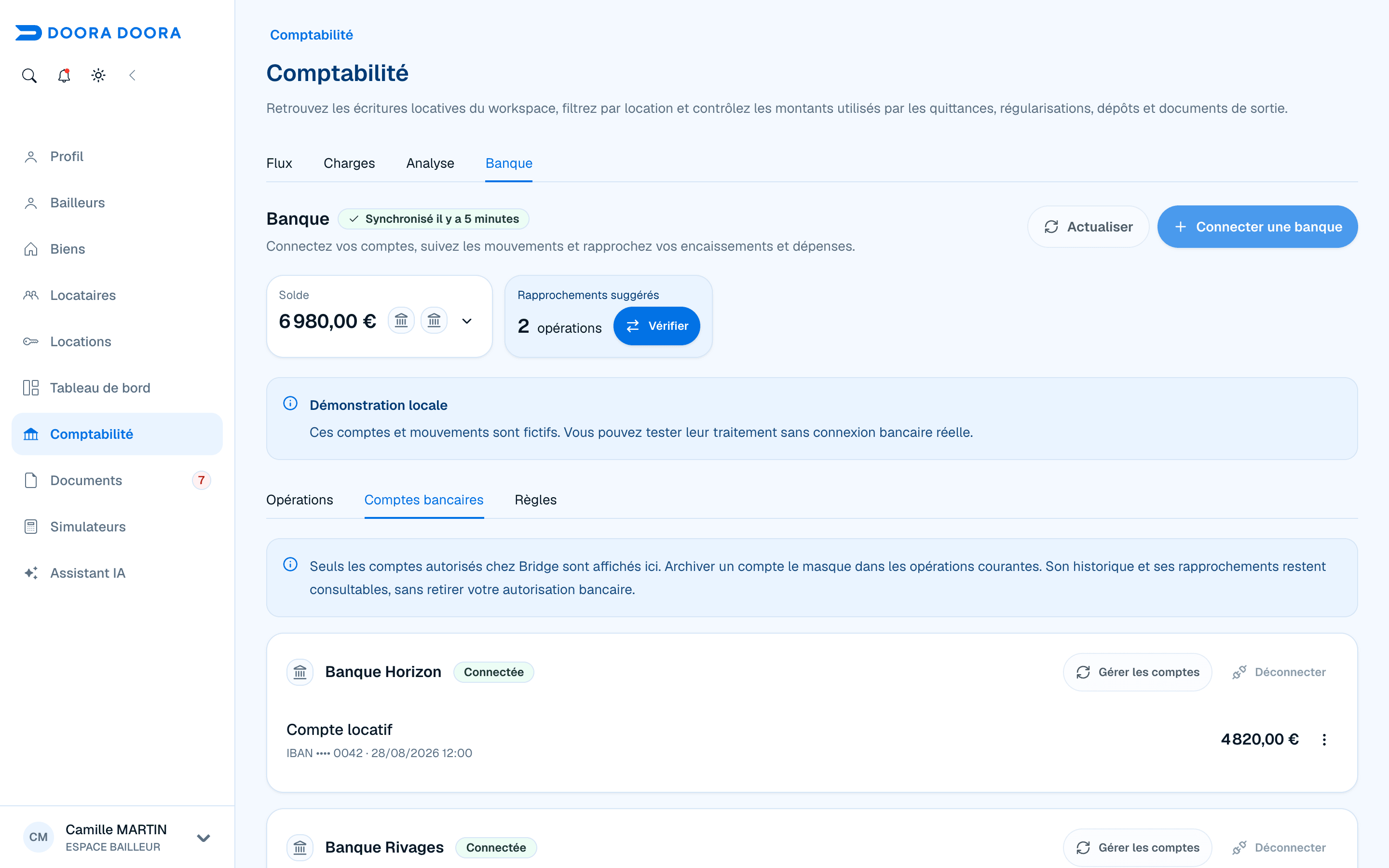 Comptes bancaires fictifs : banques autorisées, comptes et actions de gestion